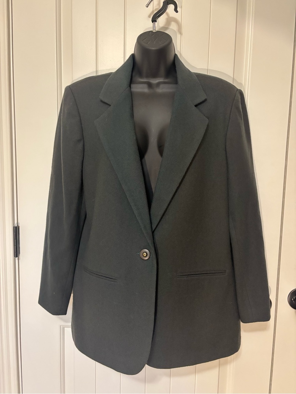Vintage Sag Harbor 100% Wool Emerald Green Blazer Size 10